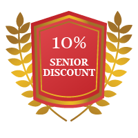 Senior Discount badge